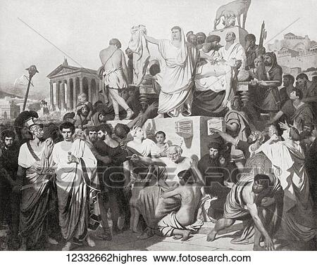 Mark Antony delivering the funeral oration over the dead body of Caesar, 44BC. Marcus Antonius, 83 BC 30 BC, aka Mark or Marc Antony. Roman politician and general. From Hutchinson's History of the Nations, published 1915. View Large Photo Image Stock Photograph - Mark Antony delivering the funeral oration over the dead body of Caesar, 44BC. Marcus Antonius, 83 BC 30 BC, aka Mark or Marc Antony. Roman politician and general. From Hutchinson's History of the Nations, published 1915.. Fotosearch