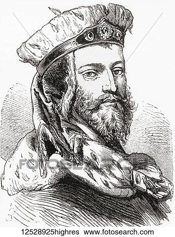 Stock Photograph - Maurice, 1521 1553. Duke (154147) and later Elector (154753) of Saxony. From Ward and Lock's Illustrated History of the World, published c. 1882.. Fotosearch