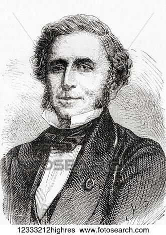 Stock Photograph - mile Preire, 1800 1875. Prominent 19th-century financier in Paris, France. Founder, with his brother Isaac, of a business conglomerate that included creating the Crdit Mobilier bank. From Les Merveilles de la Science, published 1870.. Fotosearch
