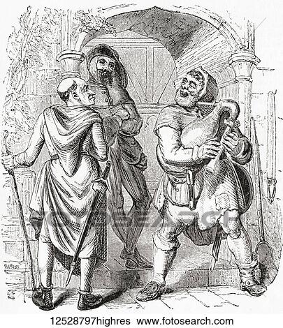 Miller, Manciple and Reeve. From Old England: A Pictorial Museum, published 1847. View Large Photo Image Stock Photograph - Miller, Manciple and Reeve. From Old England: A Pictorial Museum, published 1847.. Fotosearch