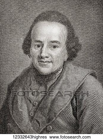Stock Photograph - Moses Mendelssohn, 1729 - 1786. German Jewish philosopher. From Hutchinson's History of the Nations, published 1915.. Fotosearch