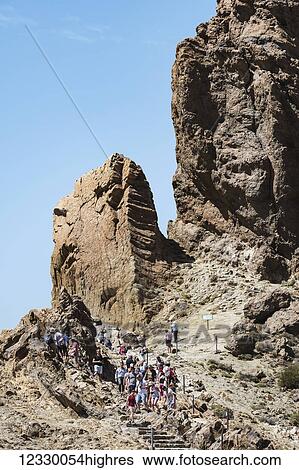 Stock Photograph - Mount Teide, Pico Del Teide, Teide National Park; Tenerife, Canary Islands, Spain. Fotosearch