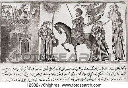 Stock Photograph - Mu? ammad ibn `Abdull? h, c. 570 - 632. Prophet of Islam. From Hutchinson's History of the Nations, published 1915. Fotosearch