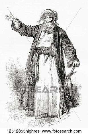 Stock Photograph - Muhammad, c. 570 632. Prophet and founder of Islam. From Ward and Lock's Illustrated History of the World, published c. 1882.. Fotosearch