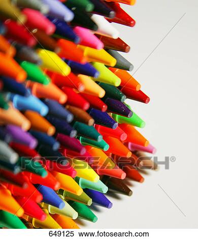 Stock Photography - Multi-colored wax crayons. Fotosearch