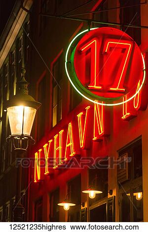 Neon restaurant sign, Nyhavn; Copenhagen, Denmark View Large Photo Image Stock Photograph - Neon restaurant sign, Nyhavn; Copenhagen, Denmark. Fotosearch