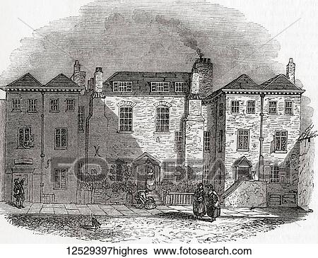 Oliver Cromwell's house, Clerkenwell Close, London, England. Oliver Cromwell, 1599 1658. English military and political leader. From Old England: A Pictorial Museum, published 1847. View Large Photo Image Stock Photograph - Oliver Cromwell's house, Clerkenwell Close, London, England. Oliver Cromwell, 1599 1658. English military and political leader. From Old England: A Pictorial Museum, published 1847.. Fotosearch