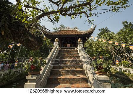 Stock Photograph - One Pillar Pagoda; Hanoi, Vietnam. Fotosearch