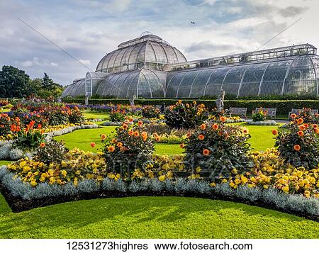 Palm House In Kew Gardens London England Stock Photograph