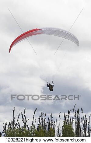 Paraglider Learning In A Paragliding Instruction Class, Alaska, USA View Large Photo Image Stock Photograph - Paraglider Learning In A Paragliding Instruction Class, Alaska, USA. Fotosearch