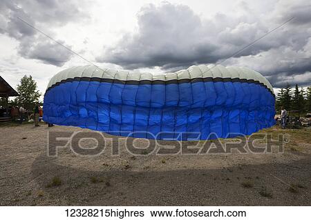Paragliding Instruction Class, Alaska, USA View Large Photo Image Stock Photograph - Paragliding Instruction Class, Alaska, USA. Fotosearch