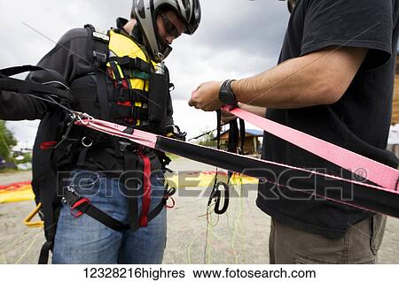 Paragliding Instruction Class, Alaska, USA View Large Photo Image Stock Photograph - Paragliding Instruction Class, Alaska, USA. Fotosearch