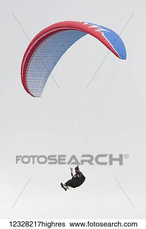 Stock Photograph - Paragliding Instruction Class, Alaska, USA. Fotosearch