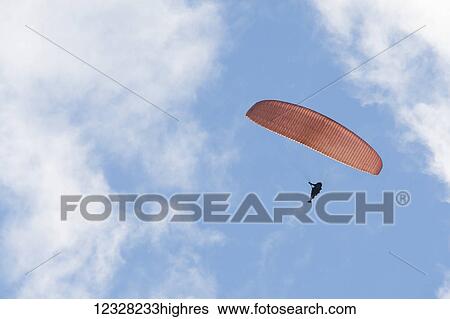 Stock Photograph - Paragliding Instruction Class, Alaska, USA. Fotosearch