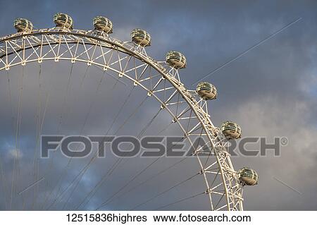 Stock Photograph - Passenger cars on the London Eye; London, England. Fotosearch