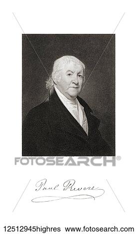 Paul Revere, 1734-1818. Patriot in the American Revolution, famed for his ride in April 1775 to alert colonial militia of approaching British forces. View Large Photo Image Stock Photograph - Paul Revere, 1734-1818. Patriot in the American Revolution, famed for his ride in April 1775 to alert colonial militia of approaching British forces.. Fotosearch
