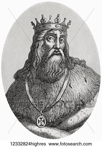 Stock Photograph - Peter I, 1320 1367, called the Just or the Cruel. King of Portugal and of the Algarves. From Hutchinson's History of the Nations, published 1915.. Fotosearch