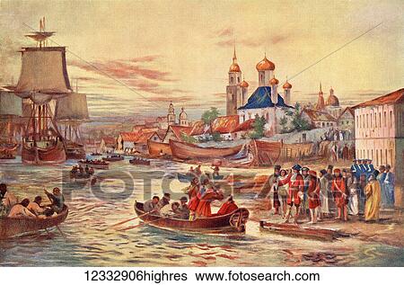 Peter the Great's naval preparations. In 1692 Peter the Great (1672-1725) employed Dutch and Venetian shipwrights who began the construction of his navy. From Hutchinson's History of the Nations, published 1915. View Large Photo Image Stock Photograph - Peter the Great's naval preparations. In 1692 Peter the Great (1672-1725) employed Dutch and Venetian shipwrights who began the construction of his navy. From Hutchinson's History of the Nations, published 1915.. Fotosearch