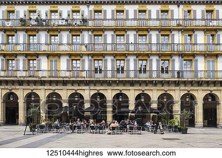 Plaza de la Constitucion; San Sebastian, Donostia, Gipuzkoa, Pais Vasco, Spain View Large Photo Image Stock Photograph - Plaza de la Constitucion; San Sebastian, Donostia, Gipuzkoa, Pais Vasco, Spain. Fotosearch
