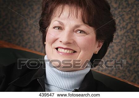 Stock Photo - Portrait of woman's face. Fotosearch