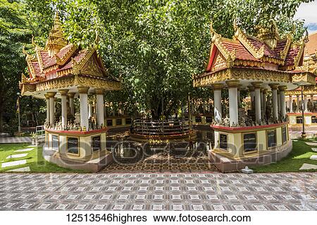 Stock Photograph - Preah Mah Kunth Kut Temple; Battambang, Cambodia. Fotosearch