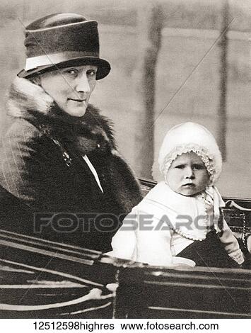 Princess Elizabeth of York, future Queen Elizabeth II, born 1926, seen here in 1928 aged 2 with her nanny, Clara Knight, known as 'Allah'. From The Coronation Book of King George VI and Queen Elizabeth, published 1937. View Large Photo Image Stock Photograph - Princess Elizabeth of York, future Queen Elizabeth II, born 1926, seen here in 1928 aged 2 with her nanny, Clara Knight, known as 'Allah'. From The Coronation Book of King George VI and Queen Elizabeth, published 1937.. Fotosearch