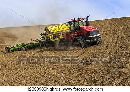 Quadtrac Tractor Seeding Garbanzo Beans In The Palouse Region Of Eastern Washington; Washington, United States Of America View Large Photo Image Stock Photograph - Quadtrac Tractor Seeding Garbanzo Beans In The Palouse Region Of Eastern Washington; Washington, United States Of America. Fotosearch