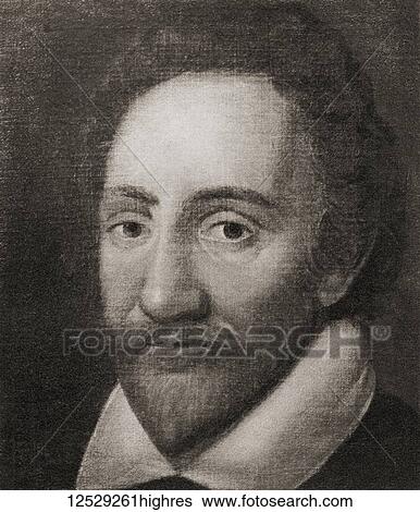 Stock Photograph - Richard Burbage, 1567 1619. English actor of the Elizabethan era, theatre owner, entrepreneur, painter, business associate and friend of William Shakespeare. From A Life of William Shakespeare, published 1908.. Fotosearch