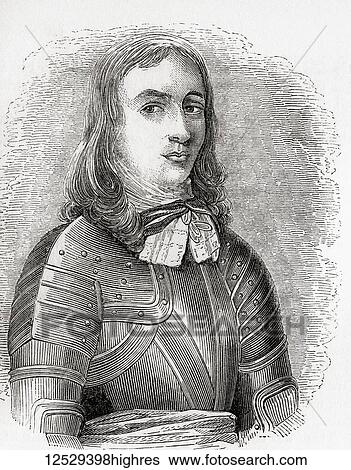 Stock Photograph - Richard Cromwell, 1626 1712. Son of Oliver Cromwell and second Lord Protector of England, Scotland and Ireland. From Old England: A Pictorial Museum, published 1847.. Fotosearch