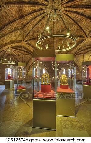 Stock Photograph - Room of Jewels, Archbishop's Palace, Kremlin; Veliky Novgorod, Novgorod Oblast, Russia. Fotosearch