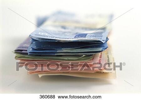 Stack of Canadian money View Large Photo Image Stock Photo - Stack of Canadian money. Fotosearch