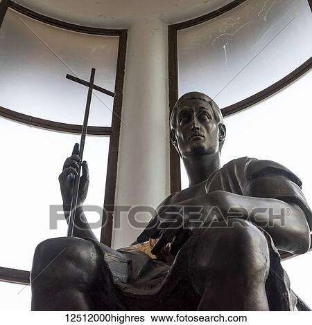 Stock Photograph - Statue in Viminacium, Roman ancient city and military camp, an archaeological site; Serbia. Fotosearch