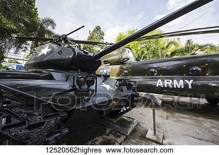 Stock Photograph - Tank on display at the War Remnants Museum, Ho Chi Minh City (Saigon), Vietnam. Fotosearch