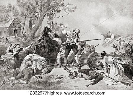The Battle of Lexington, April 19 1775. First shots of the American War of Independence. From Hutchinson's History of the Nations, published 1915. View Large Photo Image Stock Photograph - The Battle of Lexington, April 19 1775. First shots of the American War of Independence. From Hutchinson's History of the Nations, published 1915.. Fotosearch