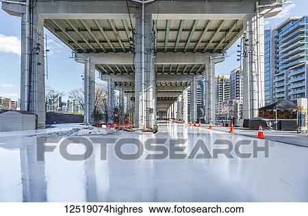 The Bentway Skate Trail; Toronto, Ontario, Canada View Large Photo Image Stock Photograph - The Bentway Skate Trail; Toronto, Ontario, Canada. Fotosearch