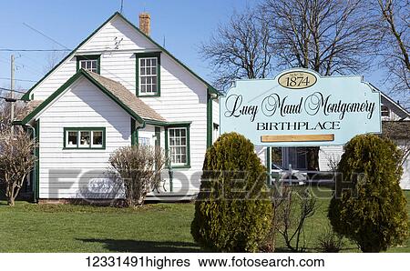 The Birthplace Of Lucy Maud Montgonery; New London, Prince Edward Island, Canada View Large Photo Image Stock Photograph - The Birthplace Of Lucy Maud Montgonery; New London, Prince Edward Island, Canada. Fotosearch