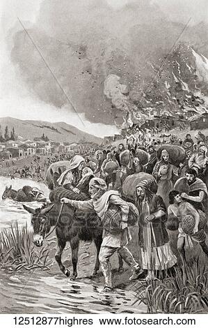 Stock Photograph - The burning of Sardis during the Ionian Revolt of 498 BC. From Hutchinson's History of the Nations, published 1915.. Fotosearch