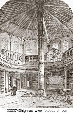 Stock Photograph - The Chapter House, Westminster Abbey, City of Westminster, London, England in the 19th century. From L'Univers Illustre published 1867.. Fotosearch