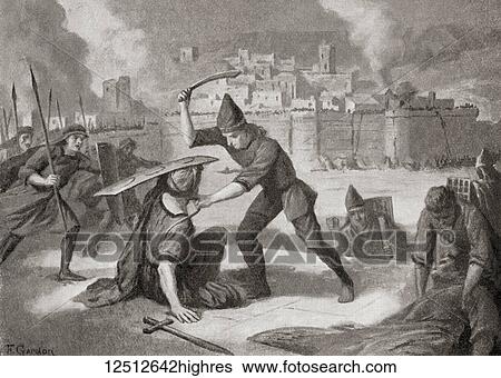Stock Photograph - The city of Sardis or Sardes captured by the Cimmerians in the 7th century BC. From Hutchinson's History of the Nations, published 1915.. Fotosearch
