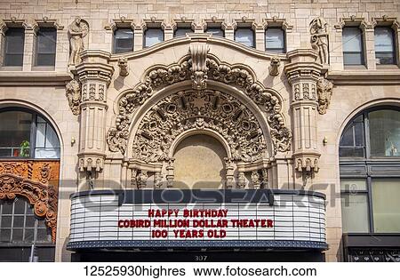 The Cobird Million Dollar Theatre celebrates it's 100th birthday; Los Angeles, California, United States of America View Large Photo Image Stock Photograph - The Cobird Million Dollar Theatre celebrates it's 100th birthday; Los Angeles, California, United States of America. Fotosearch