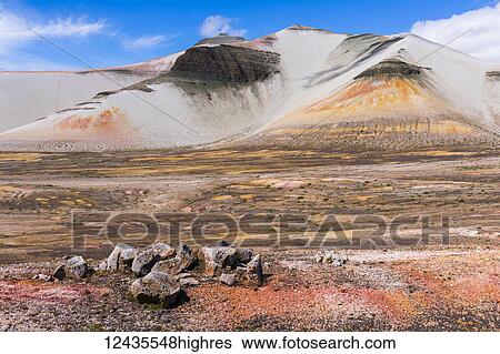 The colorful landscape of the Valley of Ten Thousand Smokes and Baked Mountain in Katmai National Park; Alaska, United States of America View Large Photo Image Stock Photograph - The colorful landscape of the Valley of Ten Thousand Smokes and Baked Mountain in Katmai National Park; Alaska, United States of America. Fotosearch