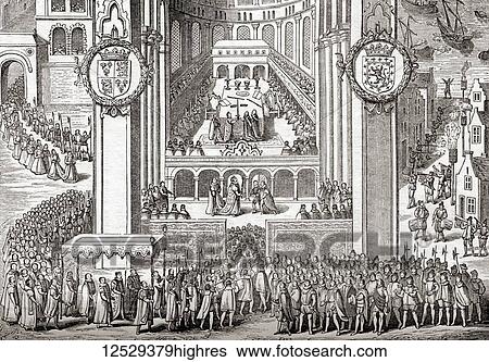 The coronation of James I. James VI and I, 1566 1625. King of Scotland as James VI from 24 July 1567 and King of England and Ireland as James I from 24 March 1603 - 1625. From Old England: A Pictorial Museum, published 1847. From Old England: A... View Large Photo Image Stock Photograph - The coronation of James I. James VI and I, 1566 1625. King of Scotland as James VI from 24 July 1567 and King of England and Ireland as James I from 24 March 1603 - 1625. From Old England: A Pictorial Museum, published 1847. From Old England: A.... Fotosearch