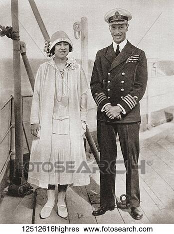 The Duke and Duchess of York during their tour of the Empire in 1927. Prince Albert, Duke of York, future George VI, 1895 1952. King of the United Kingdom and the Dominions of the British Commonwealth. Duchess of York, future Queen Elizabeth, The... View Large Photo Image Stock Photograph - The Duke and Duchess of York during their tour of the Empire in 1927. Prince Albert, Duke of York, future George VI, 1895 1952. King of the United Kingdom and the Dominions of the British Commonwealth. Duchess of York, future Queen Elizabeth, The.... Fotosearch