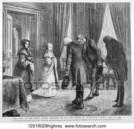 Stock Photograph - The Graphic Newspaper/Magazine June 1st 1897, Queens Victoria's Diamond Jubilee. News of the King's death coveyed to H. M. the Queen at kensington Palace June 20th 1837.. Fotosearch