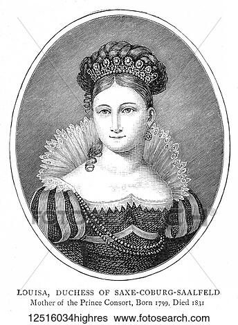Stock Photograph - The Graphic Newspaper/Magazine June 1st 1897, Queens Victoria's Diamond Jubilee. Louisa, Duchess of Saxe-Coburg-Saalfeld. Mother of the Prince Consort, born 1799, died 1831. Fotosearch