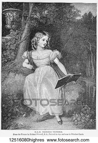 Stock Photograph - The Graphic Newspaper/Magazine June 1st 1897, Queens Victoria's Diamond Jubilee. H. R. H. Princess Victoria from a picture by Richard Westall R. A.. Fotosearch