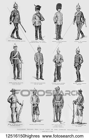The Graphic Newspaper/Naval review 1897, Illustrationsof the troops that took part in the jubilee procession. View Large Photo Image Stock Photograph - The Graphic Newspaper/Naval review 1897, Illustrationsof the troops that took part in the jubilee procession.. Fotosearch