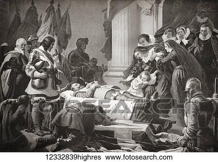 The grief of Maria Eleonora of Brandenburg at the lying- in-state of her deceased husband Gustav II Adolf, 1632. Gustav II Adolf, 1594 1632, aka Gustavus Adolphus or Gustav II Adolph. King of Sweden. Maria Eleonora of Brandenburg, 1599 1655.... View Large Photo Image Stock Photograph - The grief of Maria Eleonora of Brandenburg at the lying- in-state of her deceased husband Gustav II Adolf, 1632. Gustav II Adolf, 1594 1632, aka Gustavus Adolphus or Gustav II Adolph. King of Sweden. Maria Eleonora of Brandenburg, 1599 1655..... Fotosearch