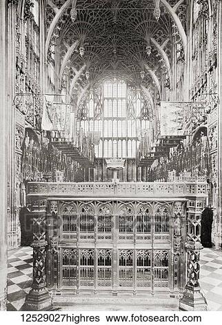 Stock Photograph - The Henry VII Lady Chapel, aka Henry VII Chapel, Westminster Abbey, London, England. From The Wonders of the World, published c. 1911.. Fotosearch