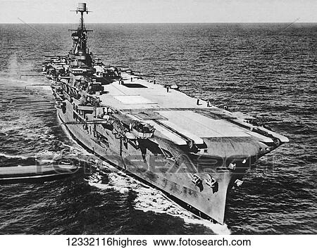 Stock Photograph - The Illustrated London News 1941. World war II. The Ark Royal before she was sank. Fotosearch